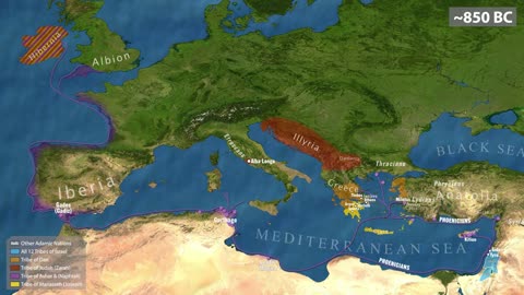 The Migrations of the 12 Tribes of Israel to Europe.