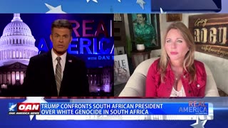 REAL AMERICA -- Dan Ball W/ Lara Logan, Trump Trolls South African President In Oval, 5/21/25