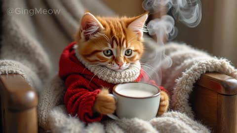 ❄️ GingMeow_ Tiny Cat_s Snow Day Vlog _ Cozy Moments _cat _kitten _cute _gingmeow(1080P_HD)