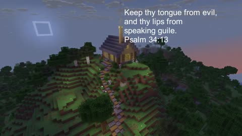 Calm Bible Verse Psalm 34:13 KJV