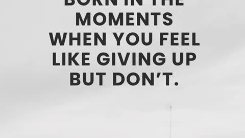Strength Is Built in the Fight