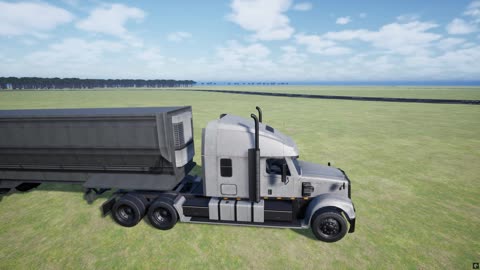 Unreal Engine 5 truck and trailer connection and physics by Chaos system