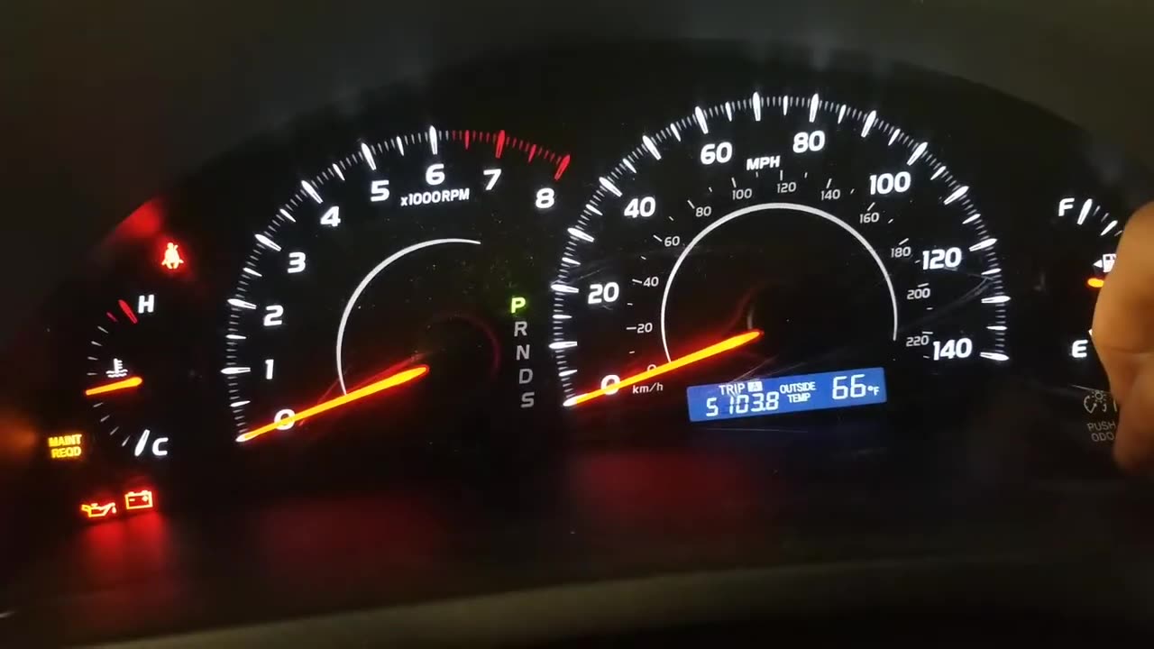 Reset oil light 2011 Toyota Camry