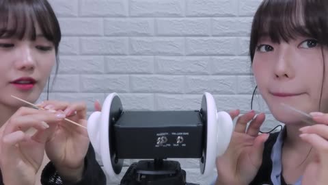 Japanese and Korean Twin Ears Cleaning