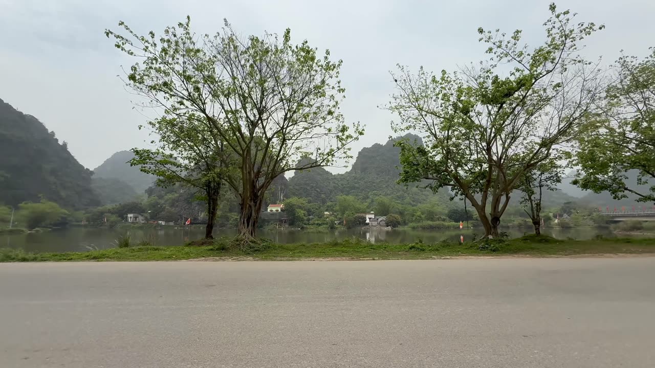 Biking around Ninh Binh, Vietnam