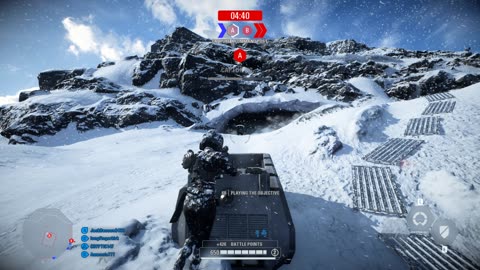 SWBF2 2017: Co-Op Mission Galactic Empire Hoth (Attacking) Gameplay