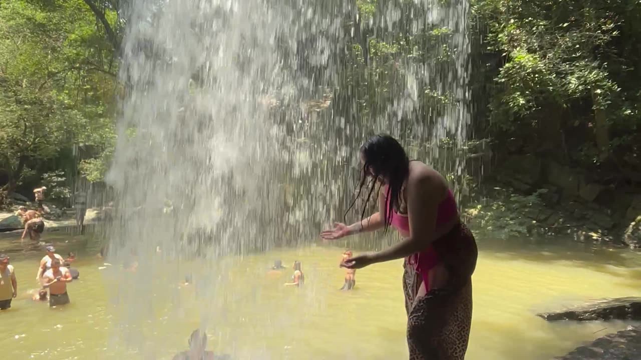 Waterfall Picture Turned Into a Slip and Dip
