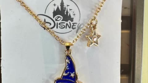 Disney Parks Sorcerer Mickey Mouse Cubic Zirconia Necklace #shorts