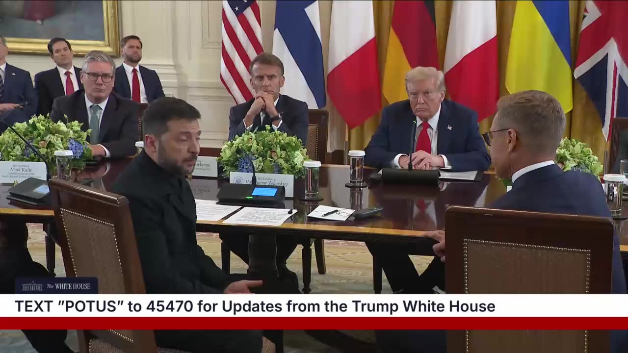💥 POTUS Participates in a Multilateral Meeting with European Leaders