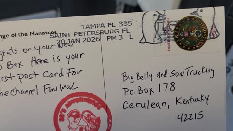 WE RECEIVED OUR FIRST PIECE OF YOUTUBE FAN MAIL (FROM FL)