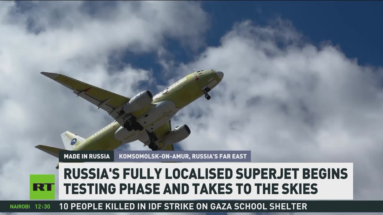 Russia’s new Superjet: ‘Built with 100% Russian parts — and ready for the skies