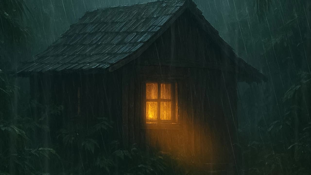 Rain sounds for sleeping | Thunderstorm sounds | Rain sound in a forest