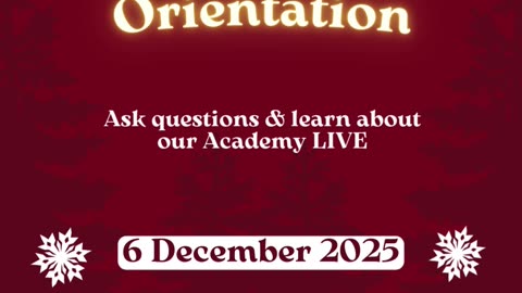 🎄 NON-MEMBER ORIENTATION – THIS SATURDAY!