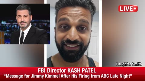 Jimmy Kimmel FIRED & ROASTED by FBI Kash Patel for making 'Daddy TRUMP Cry.'