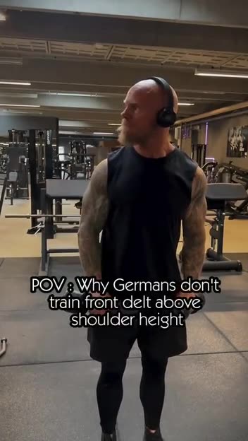 Pov: Why Germans don’t train front delt above shoulder height 😅