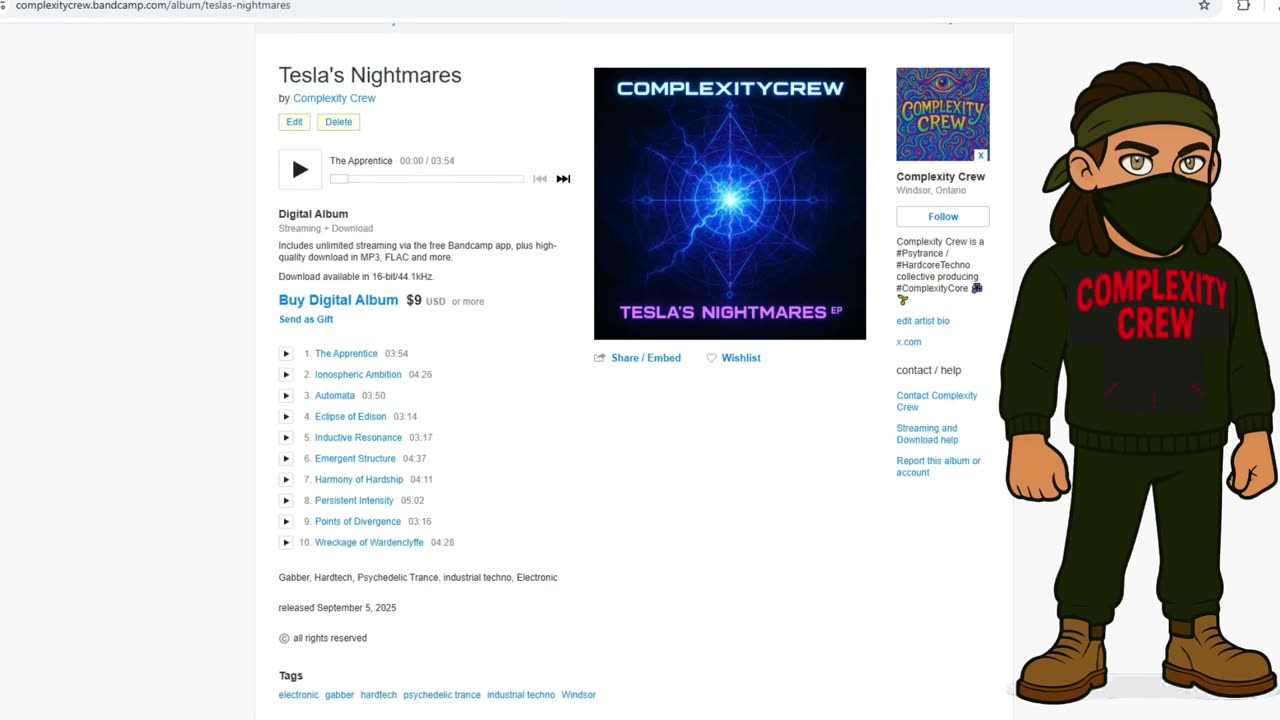 Announcing An Album! [Complexity Crew - Tesla's Nightmares EP]
