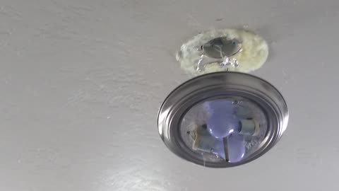 Coming out to find Dale working on our light fixture that broke for the second time!