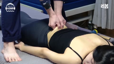 00년생 미녀 배우 ''채연'' 허리에서 드럼 소리가 난다!_｜척추·골반 교정 ASMR Chiropractic Cracking Full Body [뼈소리ASMR]