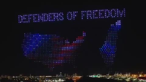 'World's best deal maker': Massive drone show lights up Florida sky in tribute to President Trump