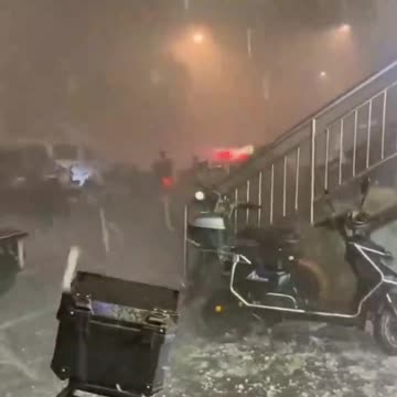 FREAK hail storm — size of ping pong balls — pummels Beijing