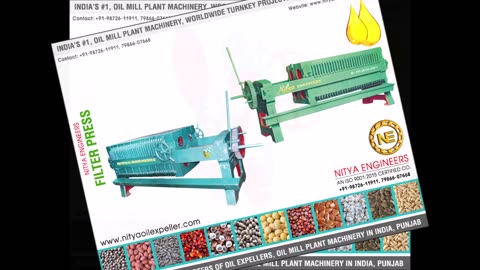oil expeller machines, oil plant machinery