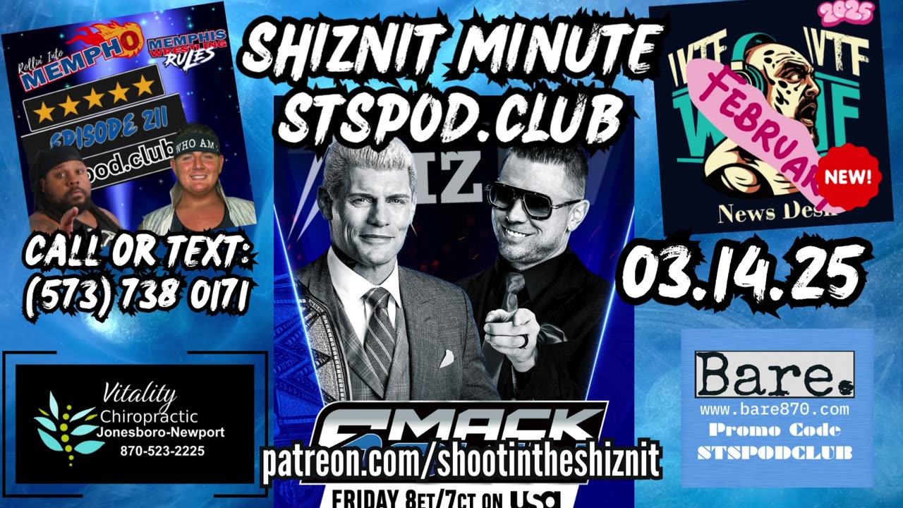 SHIZNIT MINUTE 03.14.25 -BT TALKS SDL & TNA!!