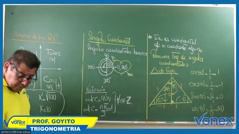 VONEX CICLO MATE 2024 | Semana 09 | Trigonometría: Ángulos en Posición Normal