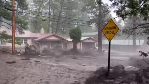 More footage shows widespread flooding in Ruidoso, New Mexico Tuesday