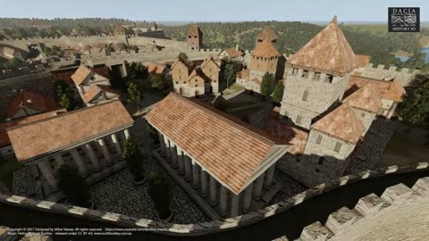 The ancient Dacian city of Argedava, year 150 before Christ