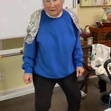 Shake it off Ms Lola growingraceseniorliving assistedliving elderlylife #funny #caregiver #elderly