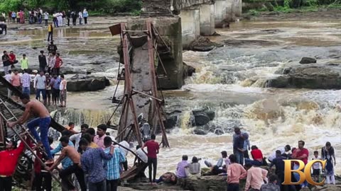 At least two dead after bridge collapses in India tourist destination