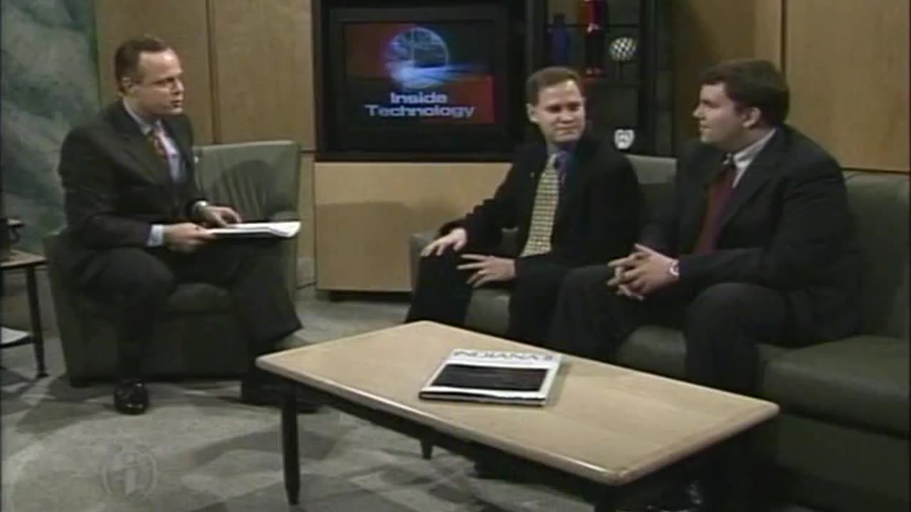 April 15, 2002 - DePauw Professor Dennis Trinkle Visits 'Inside Indiana Business'