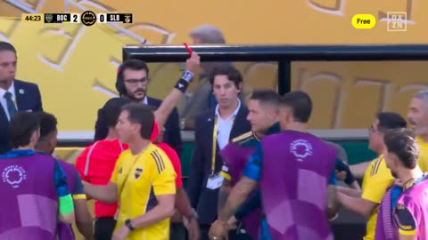 Ander Herrera was shown a red card at the end of the first half.