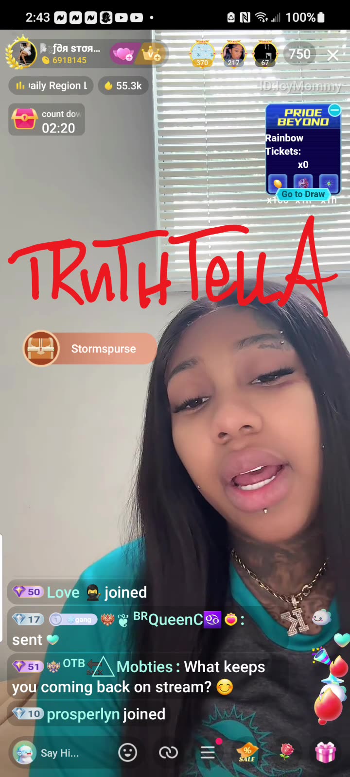 STORM GOING IN READING HER BABY DADDY VINCI FOR FILTH