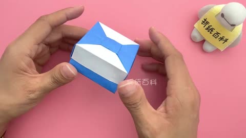 Origami beautiful bow lid gift box, very practical, make one now