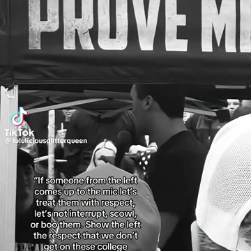 This was Charlie's heart towards those who disagree with him. Especially those on the left.