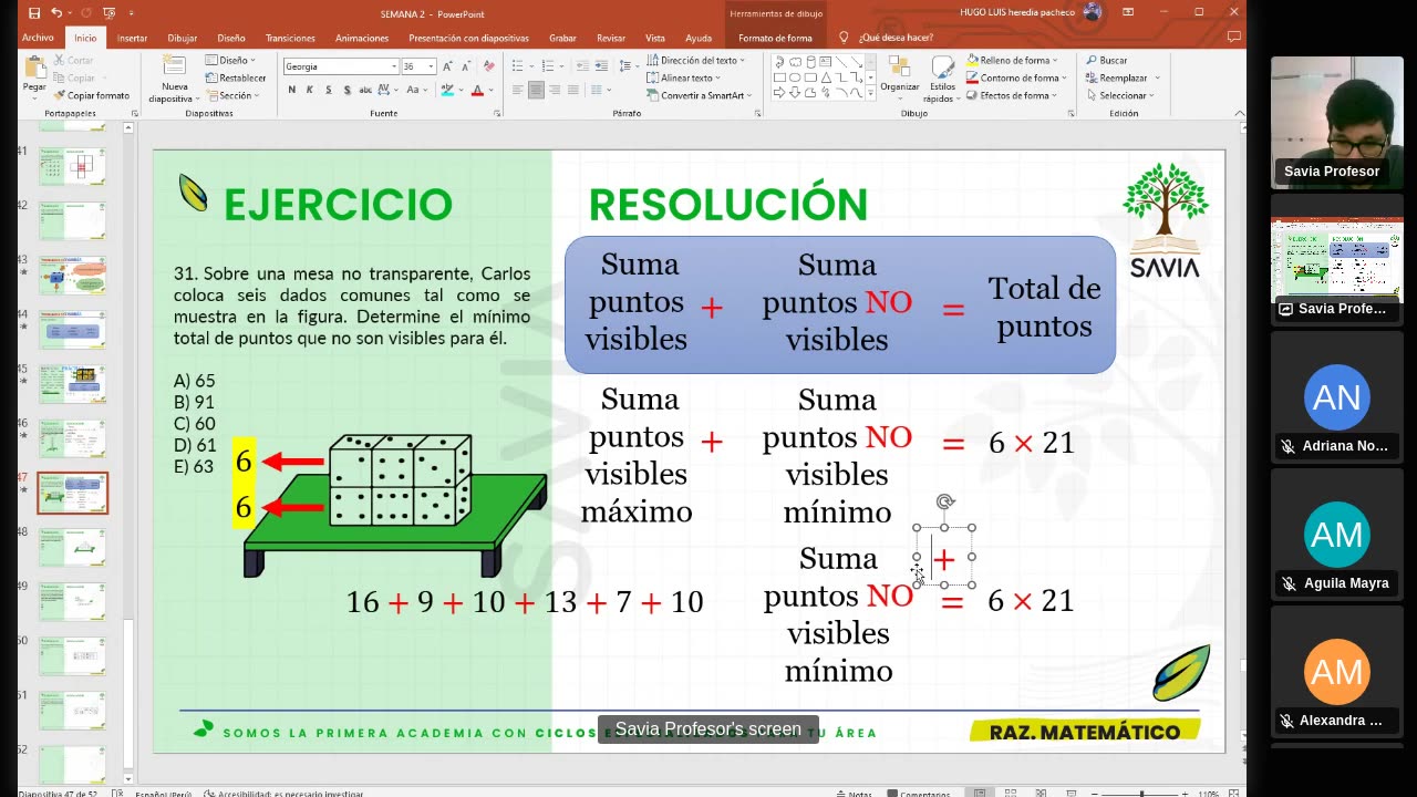 SAVIA SEMIANUAL 2024 | Semana 02 | Raz Mat S1