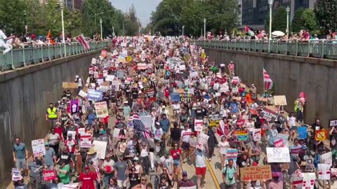 BREAKING: Leftists STORMING the streets of Washington DC to protest drop in crime,