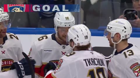 NHL - FLORIDA STRIKES FIRST! 😼 Aleksander Barkov puts the @FlaPanthers