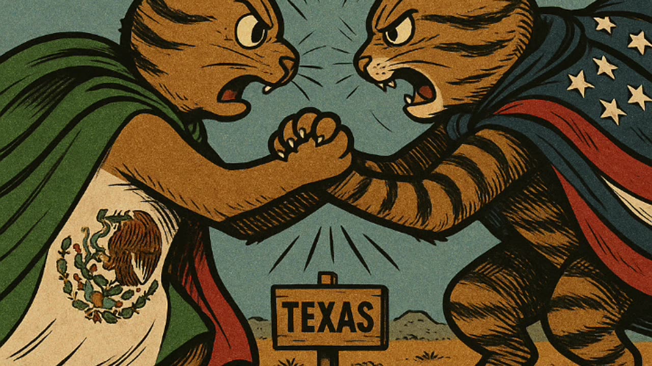The Mexican–American War of 1846-1848 in cat style