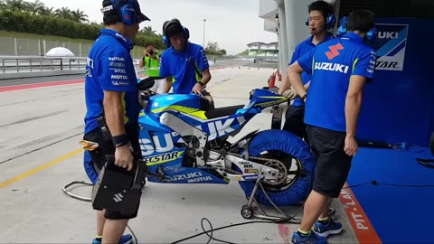 Japan: Engineers Prepping MotoGP Bike