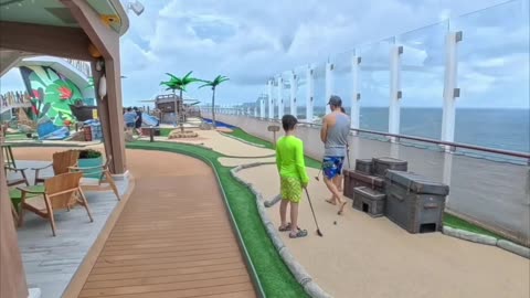Lost Dunes Mini Golf at Star of the Seas Deck 16!