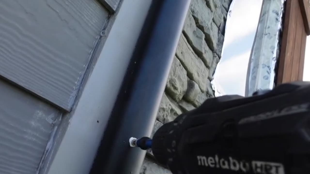 PVC Pipe For Siding Transition From GenStone To Wood Trim. Looks OK?