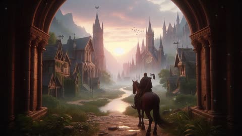 Horseback Journey Through the Serene Medieval Kingdom | Relaxing Fantasy Ambience
