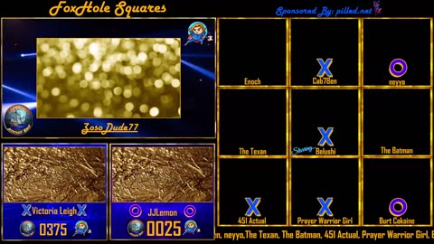 FoxHole Squares | Episode #10 | Sandra, Zosodude77 & Belushi 10 pm EST