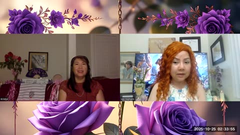 10-25-25 We gave PRAISE & saw RED SEA, FIREY GREEN BEANS, SCROLLS w/ WINGS & the CROSS at the CENTER