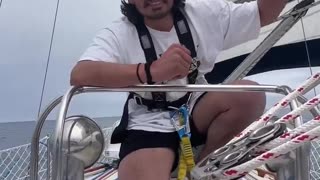 Guy who quit his job to set sail with his cat gives us Day 8 update