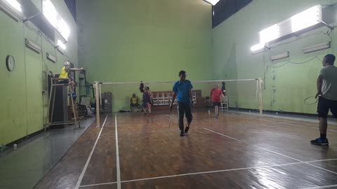 Retired but Still Competitive Badminton with Dad