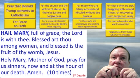 Mary's Daily Live Holy Rosary Prayer at 8:00 p.m. EDT 08/05/2025