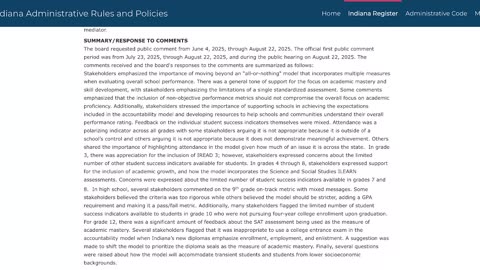 Indiana School Accountability System: Critical Analysis